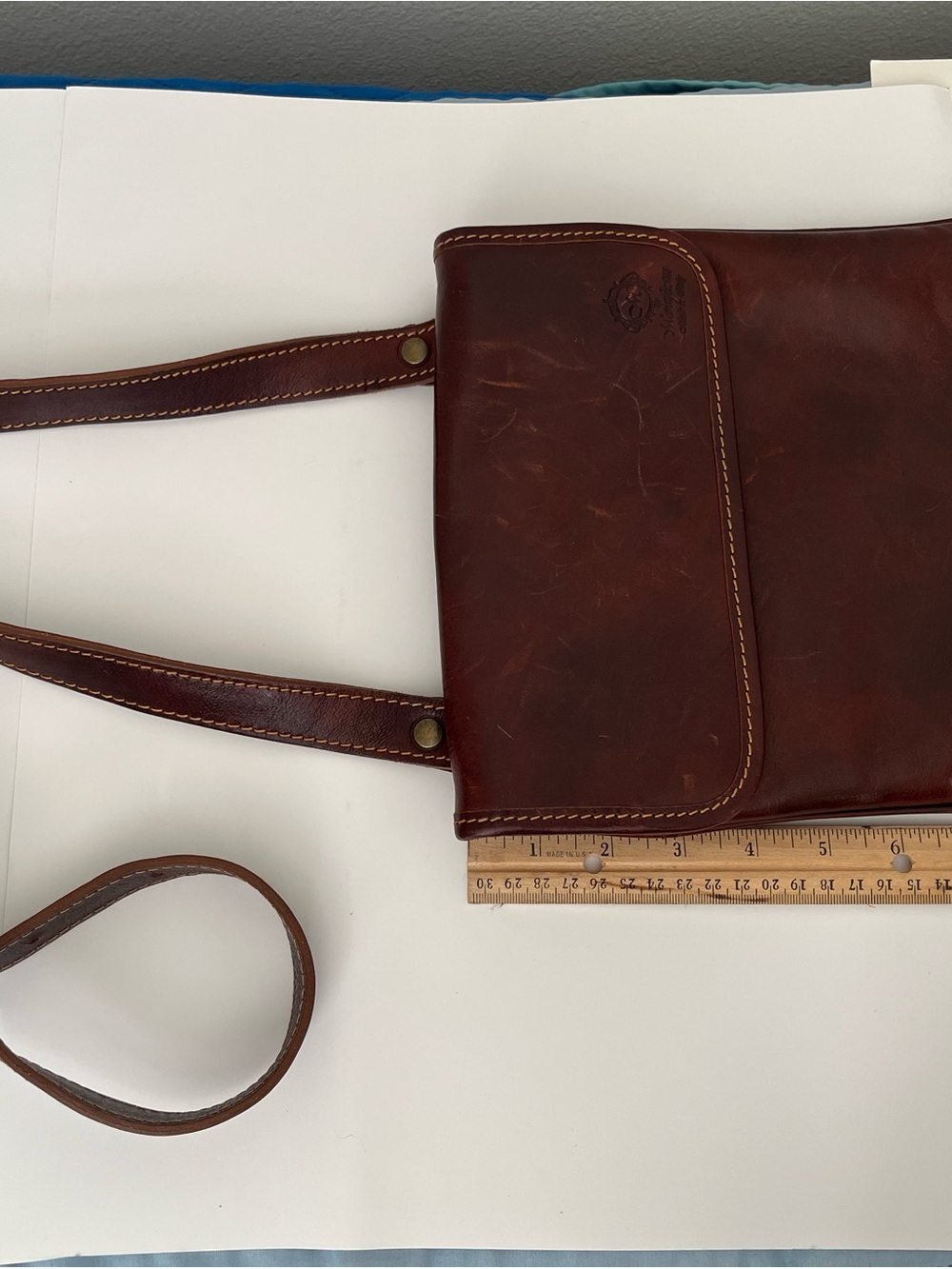Genuine Leather Crossbody Bag Vintage Messenger Purse
